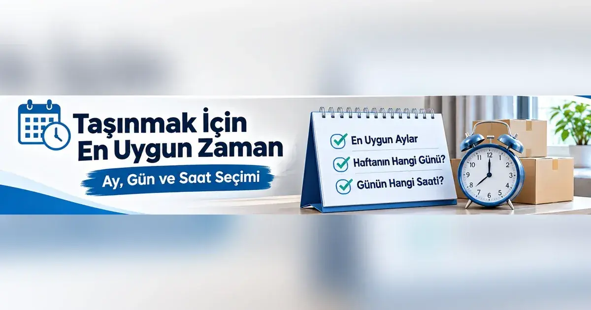 Taşınmak için en uygun zaman: masa takvimi, çalar saat ve koliler; en uygun aylar, gün ve saat seçimi
